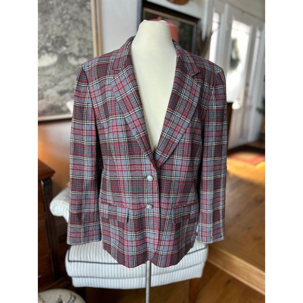 Vintage Pendleton Wool Plaid Blazer
